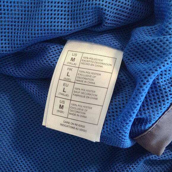 Walt Disney World 1971 Windbreaker Jacket Medium Blue Gray Packable Souvenir - Picture 8 of 9